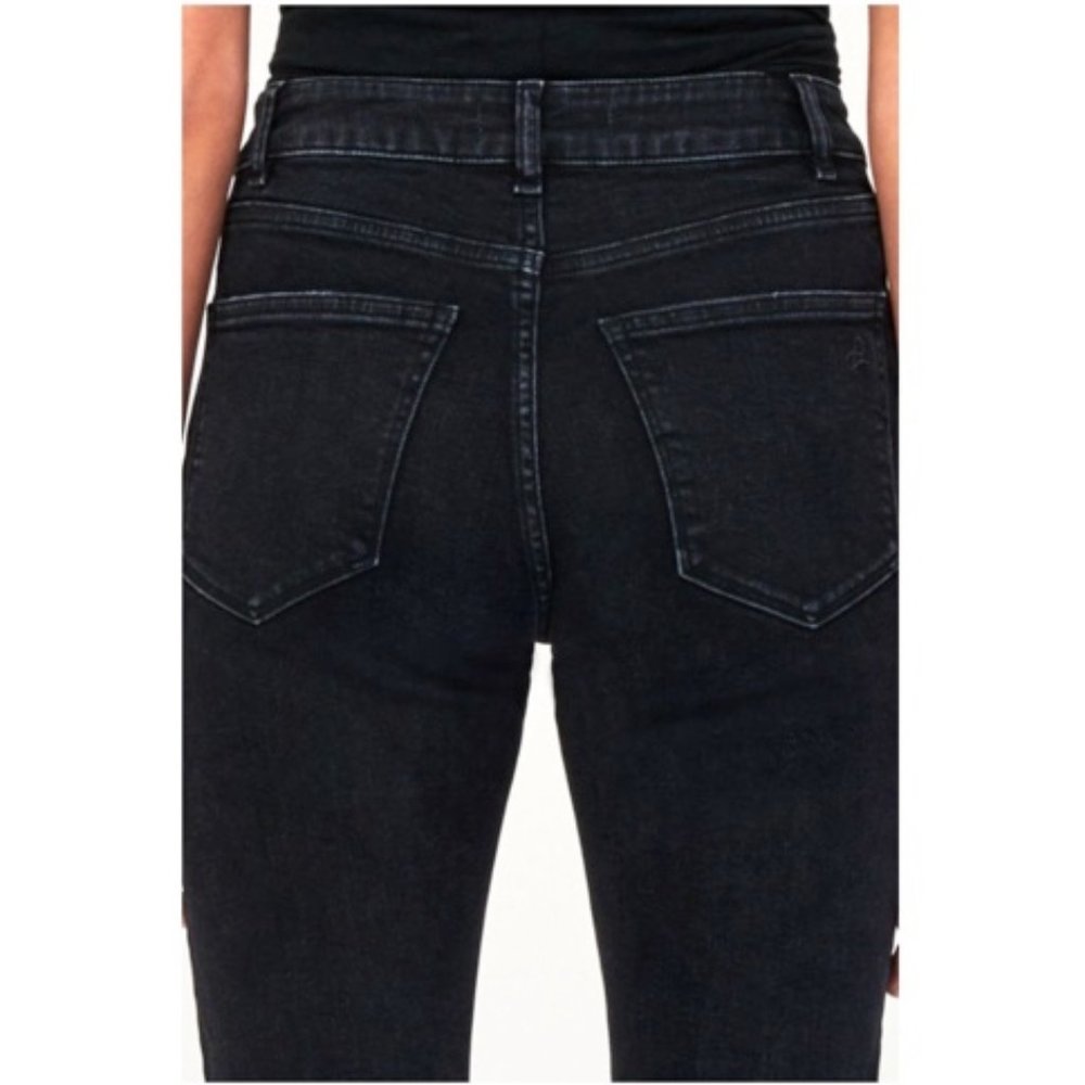 DL1961 Bella Embellished Vintage Slim Jeans in Savannah Studded Cross X Black - Picture 13 of 14